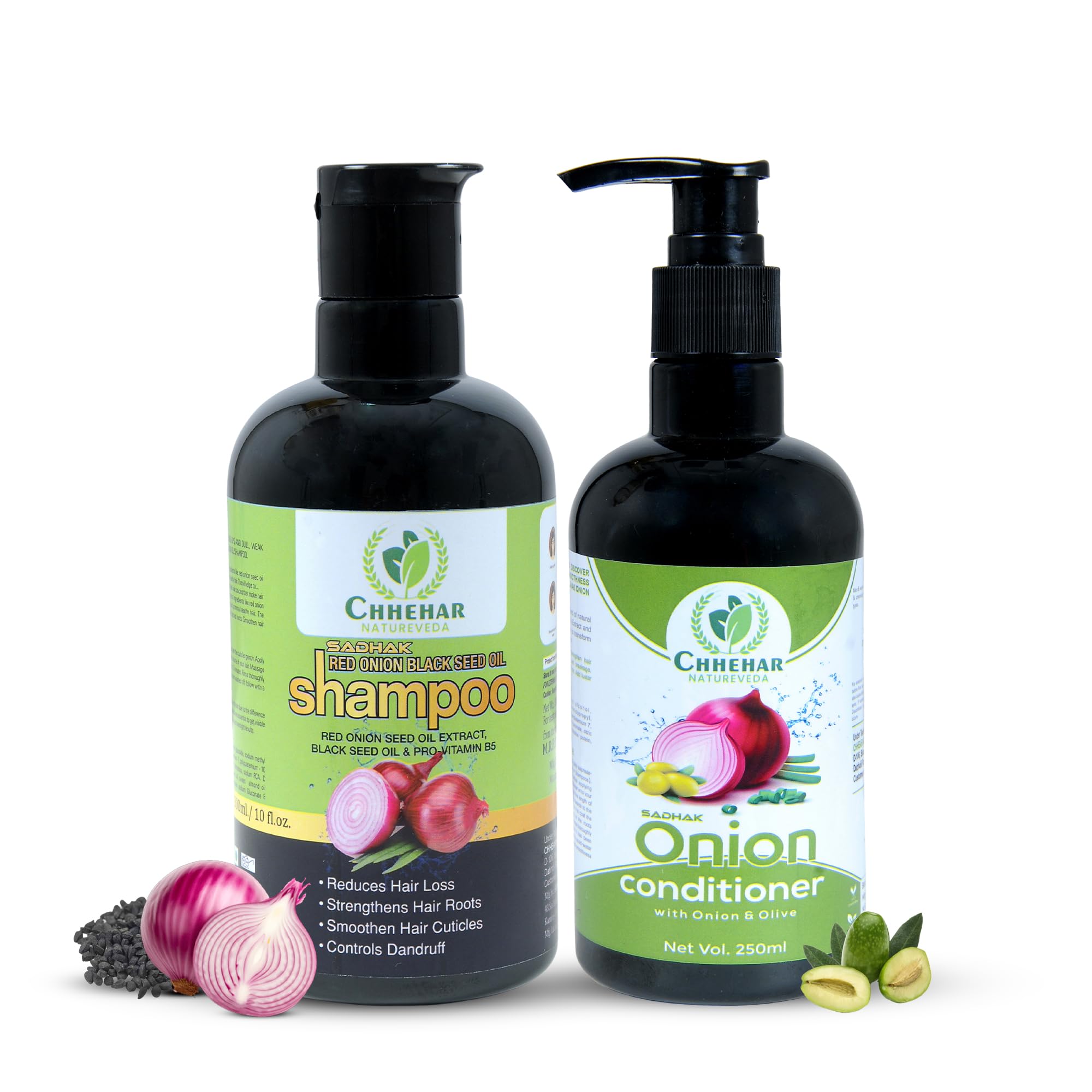Onion Shampoo & Conditioner Combo | Complete Hair Care Kit | Onion Extract Hair Care Set | For Smooth & Nourished Hair-image-9