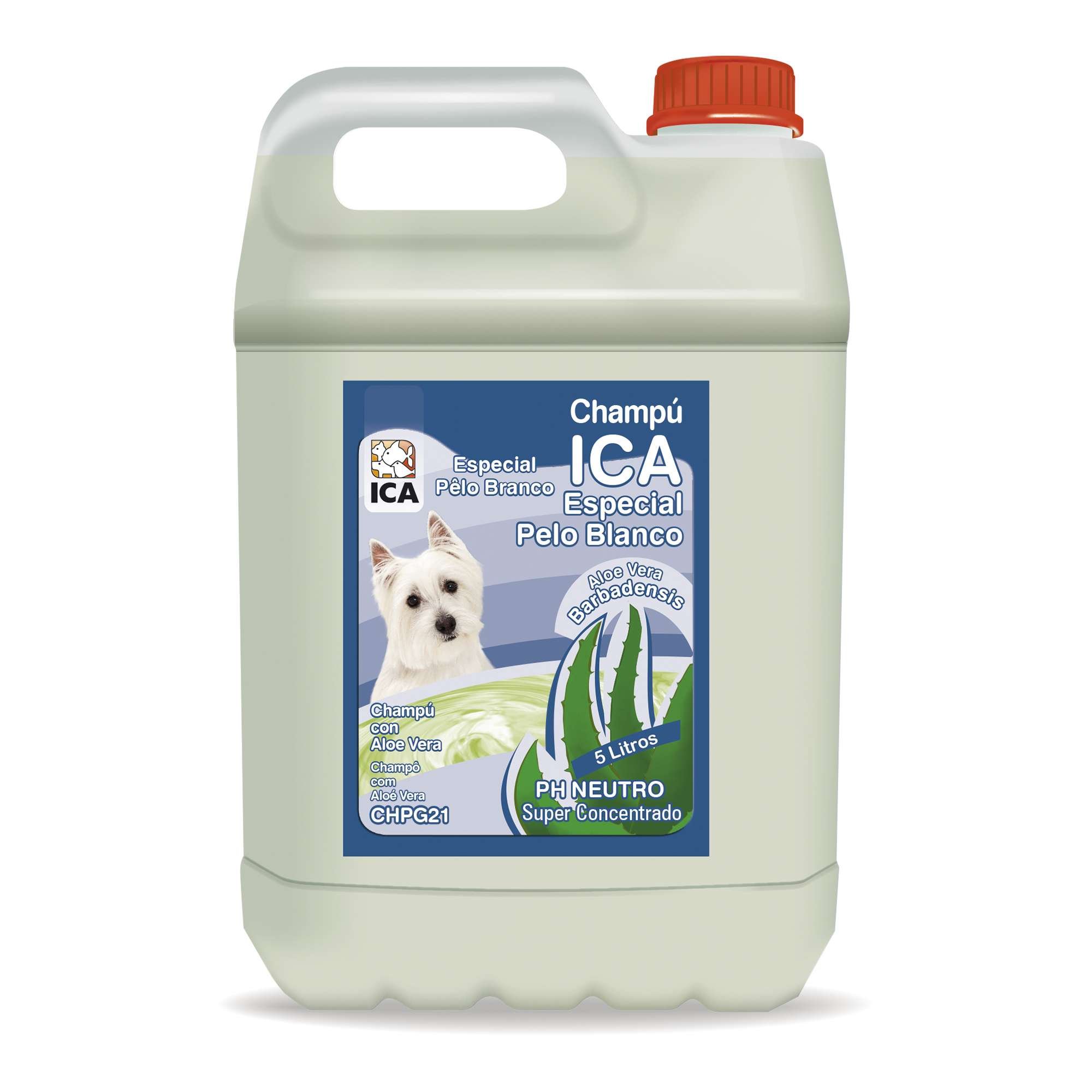 ICA CHPG21 Champú Especial Pelo Blanco con Aloe Vera para Perros