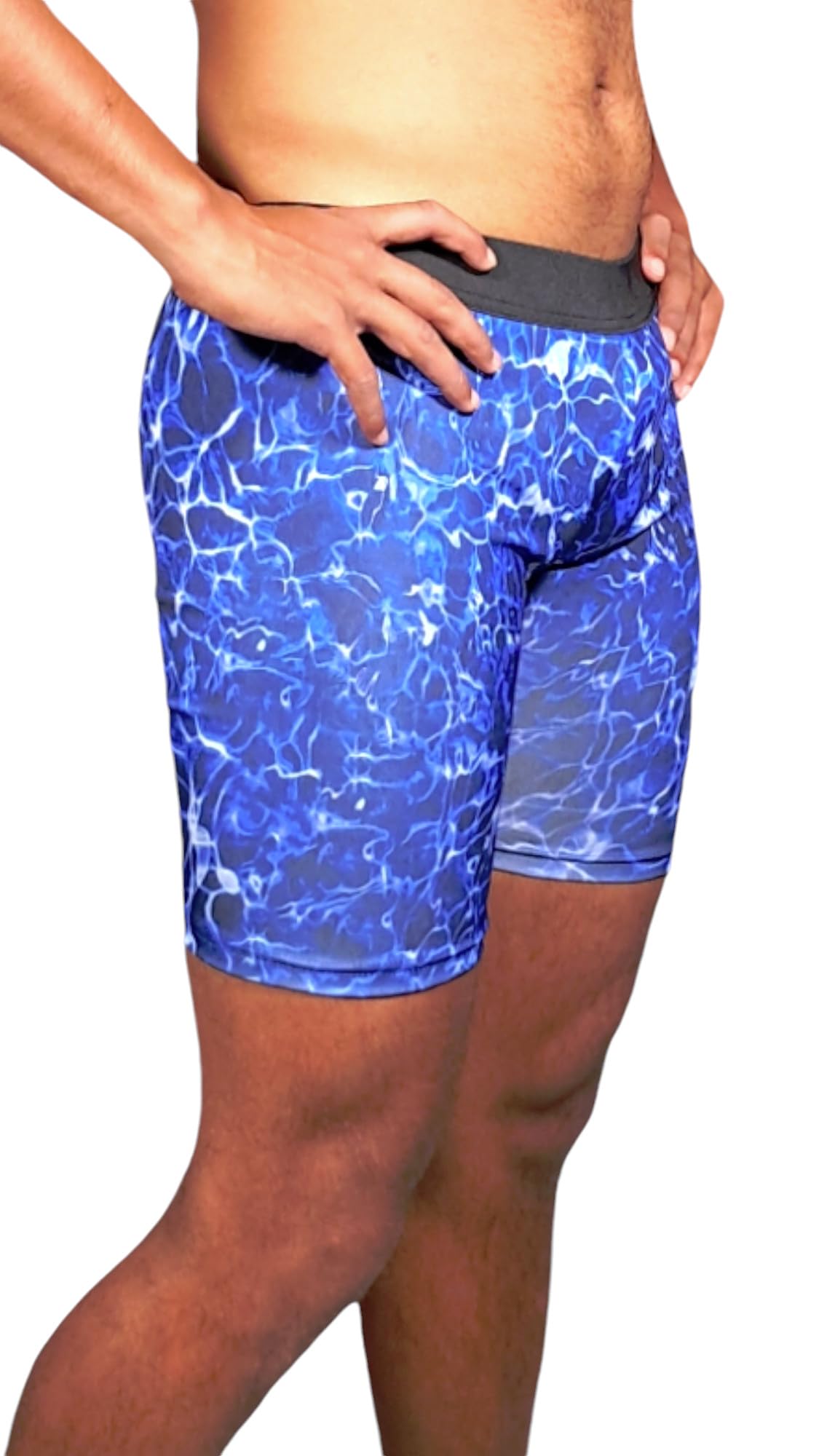 ANJOR Men's Swimming T-Shirt | Rash Guard Blue 1