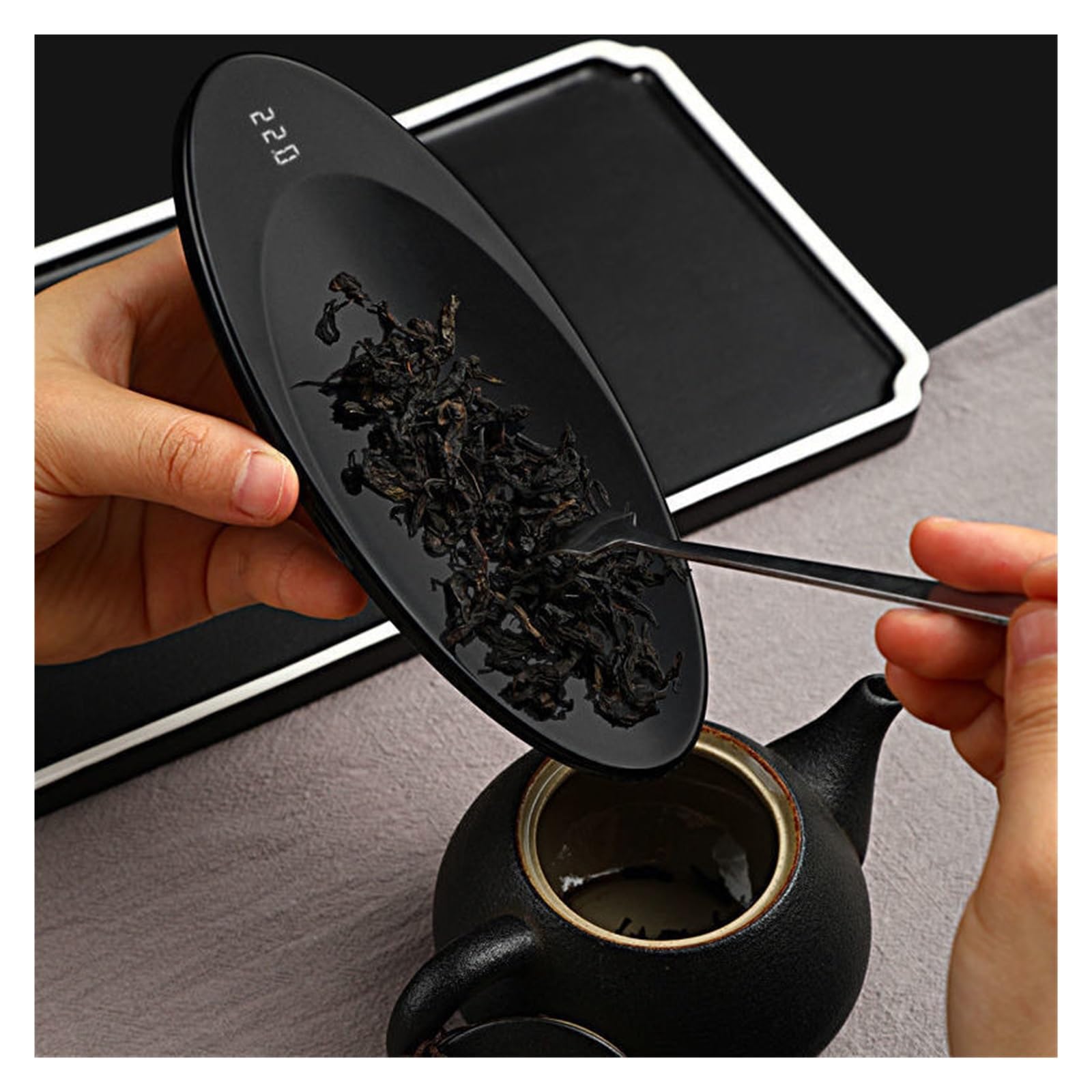 Precyzyjna Waga Cyfrowa Waga Kuchenna Elektroniczna Waga Kuchenna Kawa Sprzęt AGD Narzędzia Pomiarowe Dining Bar Home(Black)