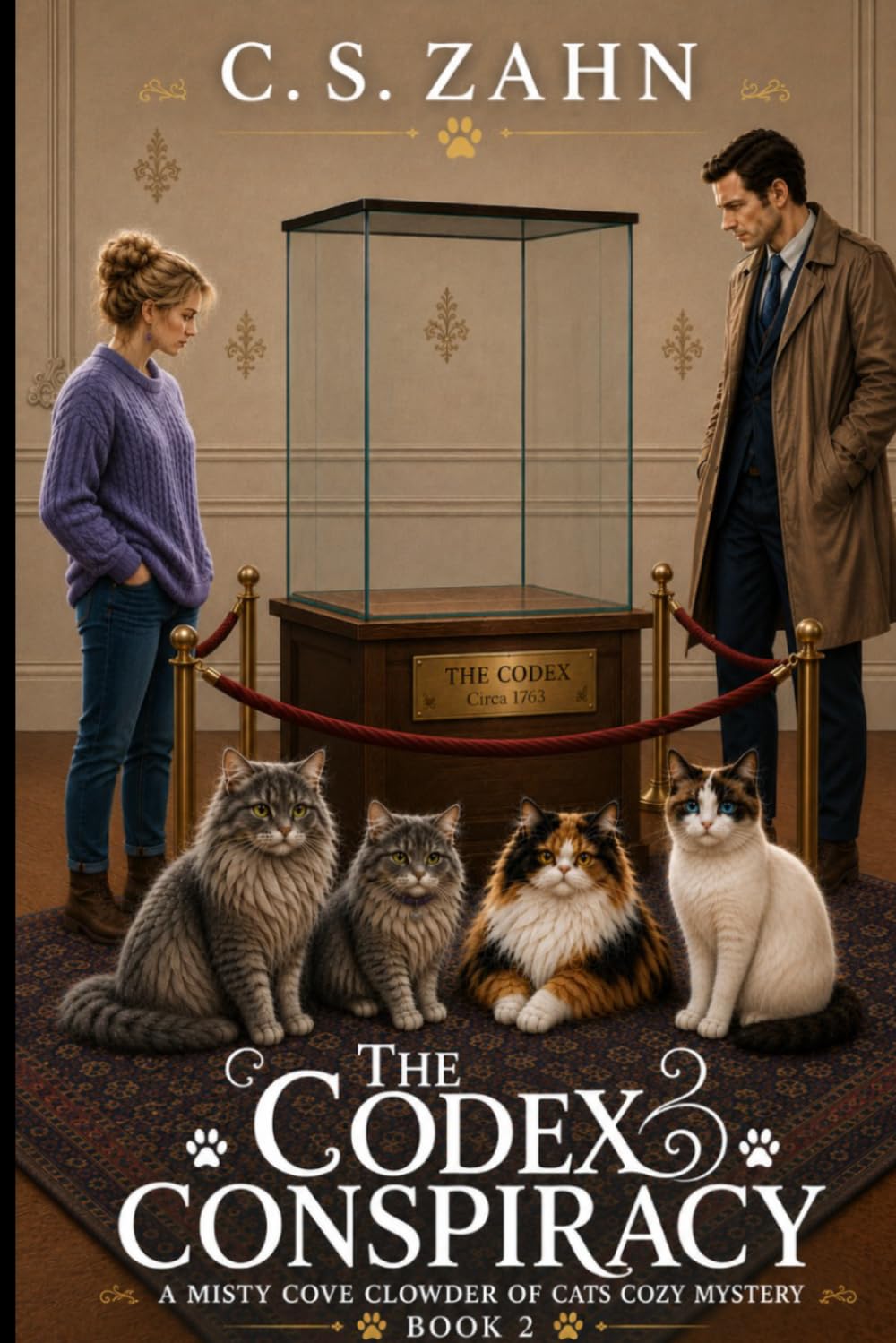 The Codex Conspiracy: A Clowder of Cats Cozy Mystery Book 2 (A Misty Cove Clowder of Cats Cozy Mystery)