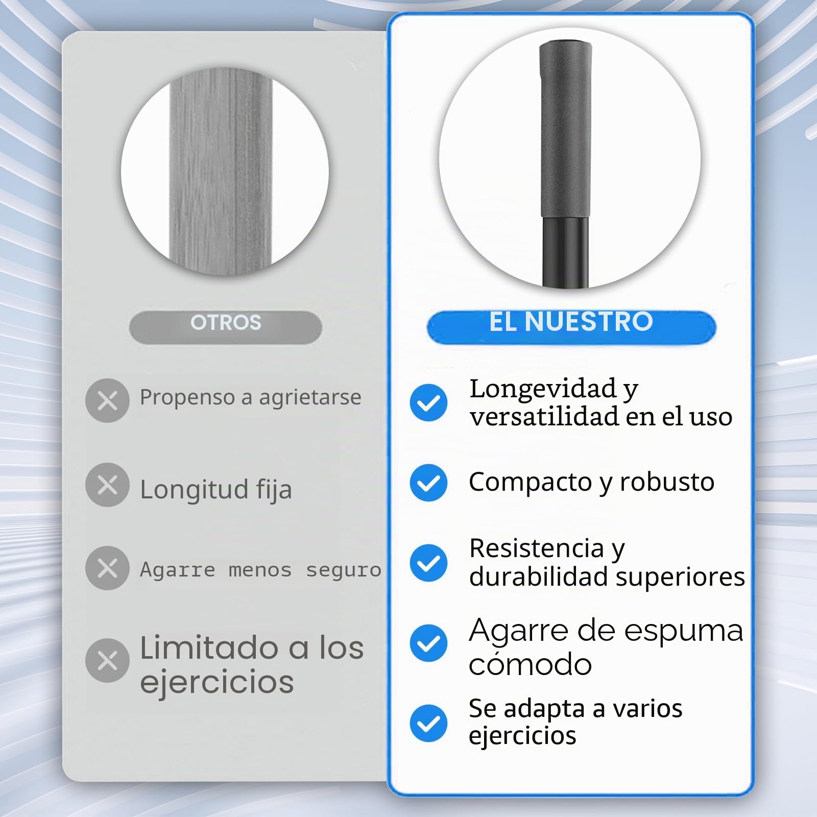 Barra de Yoga, Bastón de Yoga Portátil 151 cm, Ajustable Barra Gimnasio Fitness para Pilates Yogas, Equipo de Entrenamiento de Ayuda Depor para Flexibilidad y Fuerza para Hogar Gimnasio