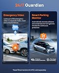 70mai 4K Front Dash Cam Built in WiFi, Smart Dash Camera for Cars, WDR, Night Vision, iOS/Android Mobile App, WDR, Night Vision, Loop Recording, Parking Monitor, Time-Lapse (M310 Plus 4K) (2160P)