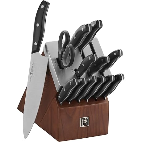 HENCKELS Block Knife Set With Self Sharpening