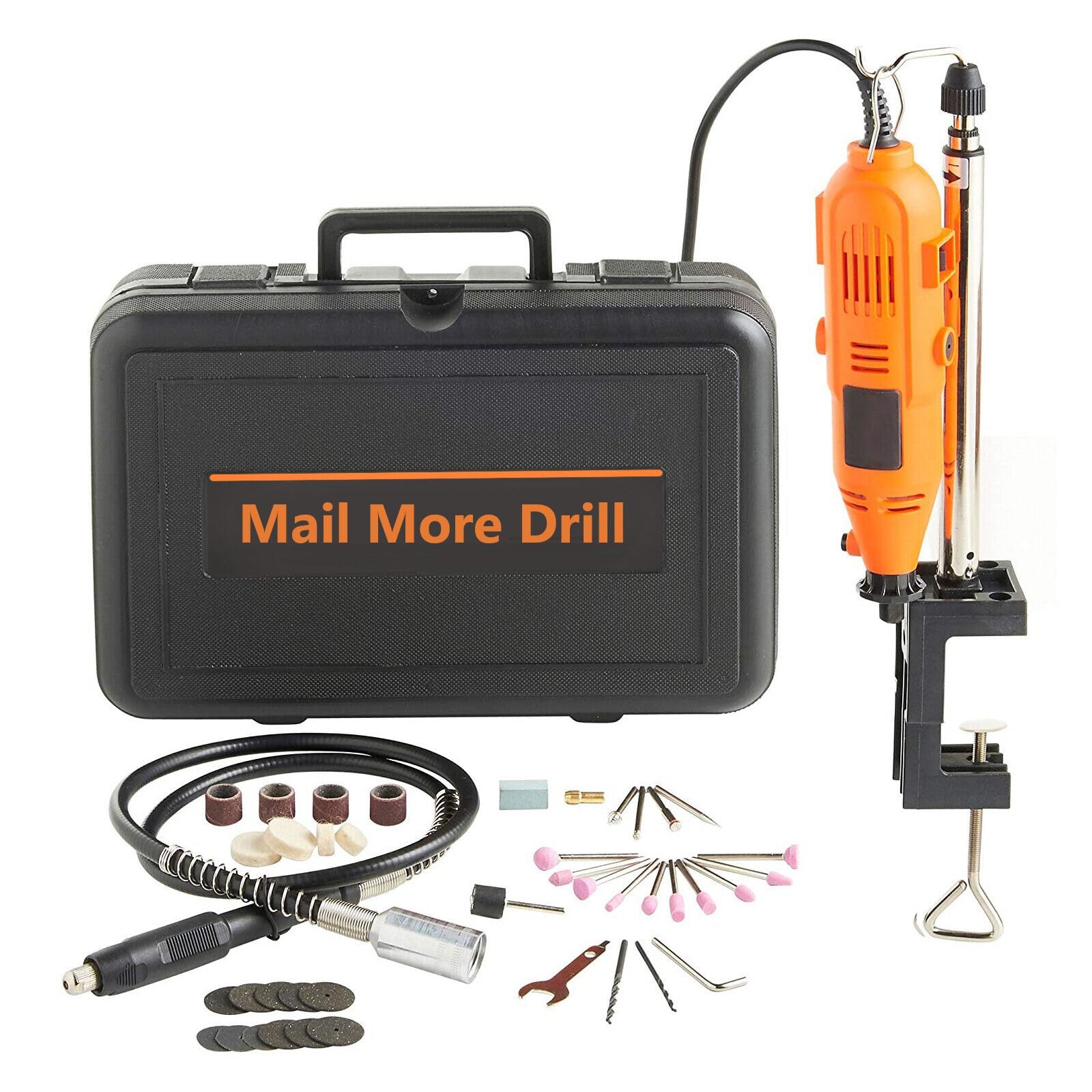 135W Rotary Drill Tool Set – Electric Hobby Drill Kit with Multi Tool Accessories – DIY Engraving, Grinding, Polishing & Craft for Arts and Home Projects