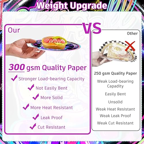 Miniatura 3 de Juego de vajilla de 189 piezas de suministros de patinaje sobre ruedas, decoraciones de fiesta de patinaje sobre ruedas, incluye placas de pancarta,