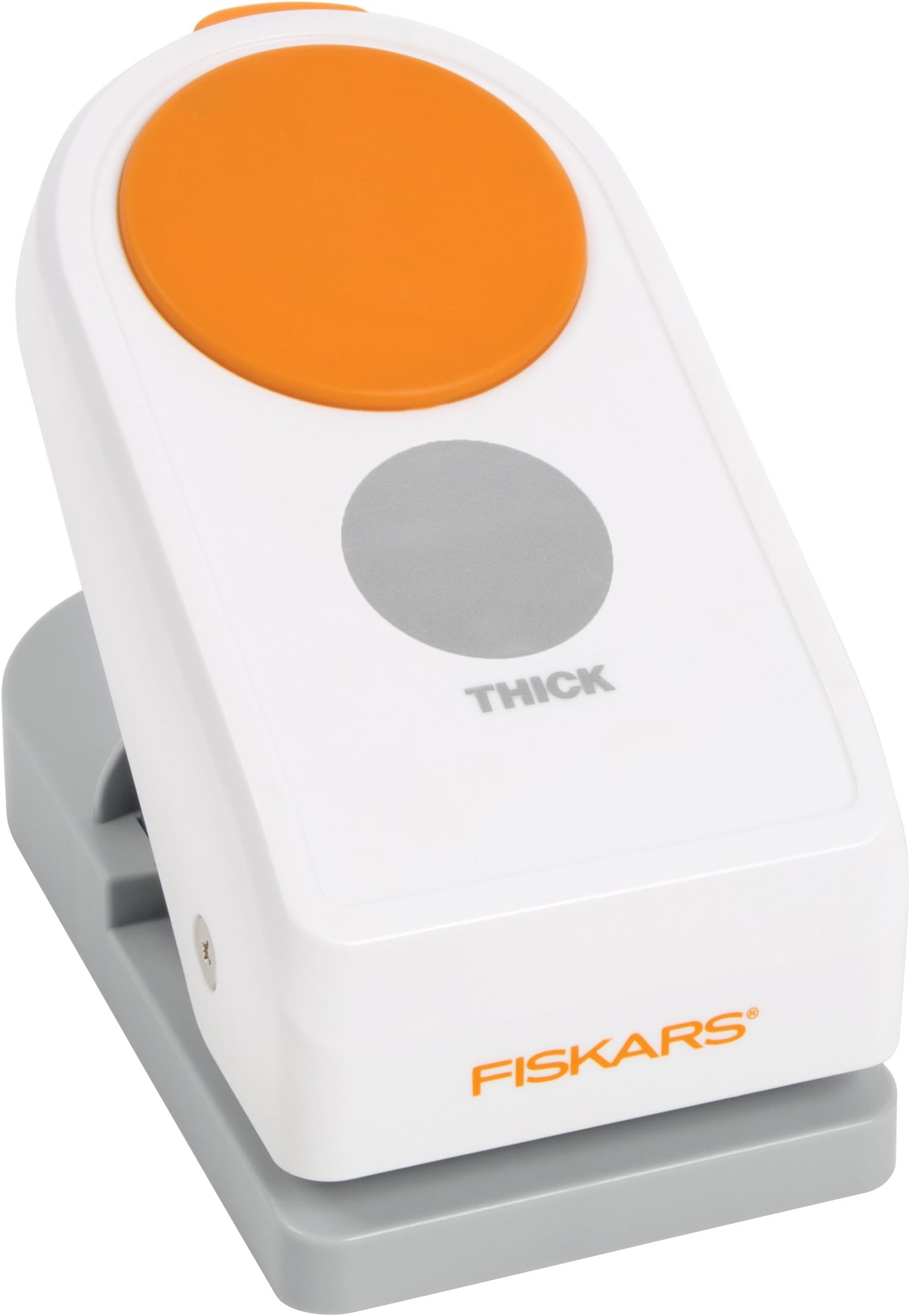 Fiskars Power Punch XL - Circle, Ø 5 cm, For Left- and Right-handed Use, Steel/Plastic, White/Orange, 1020498