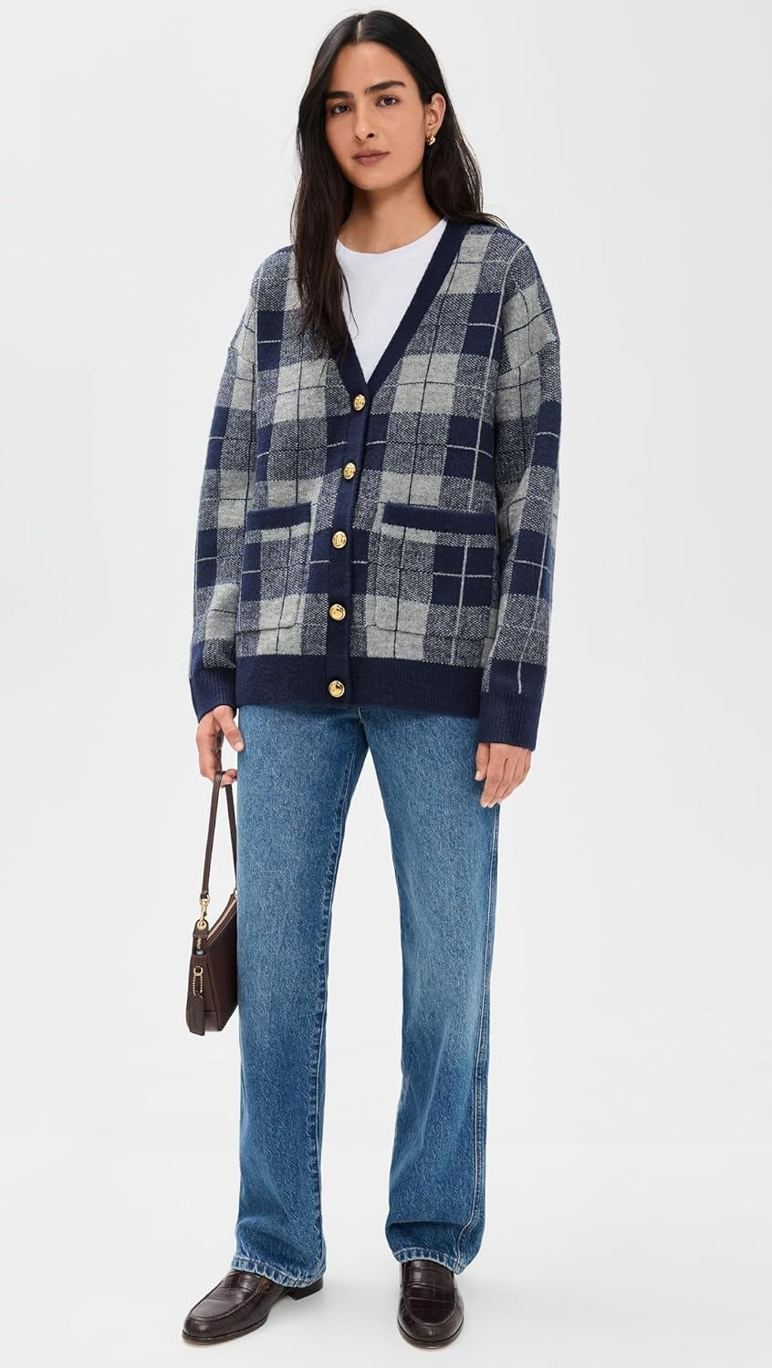 English Factory Women's Check Cardigan - Image 5