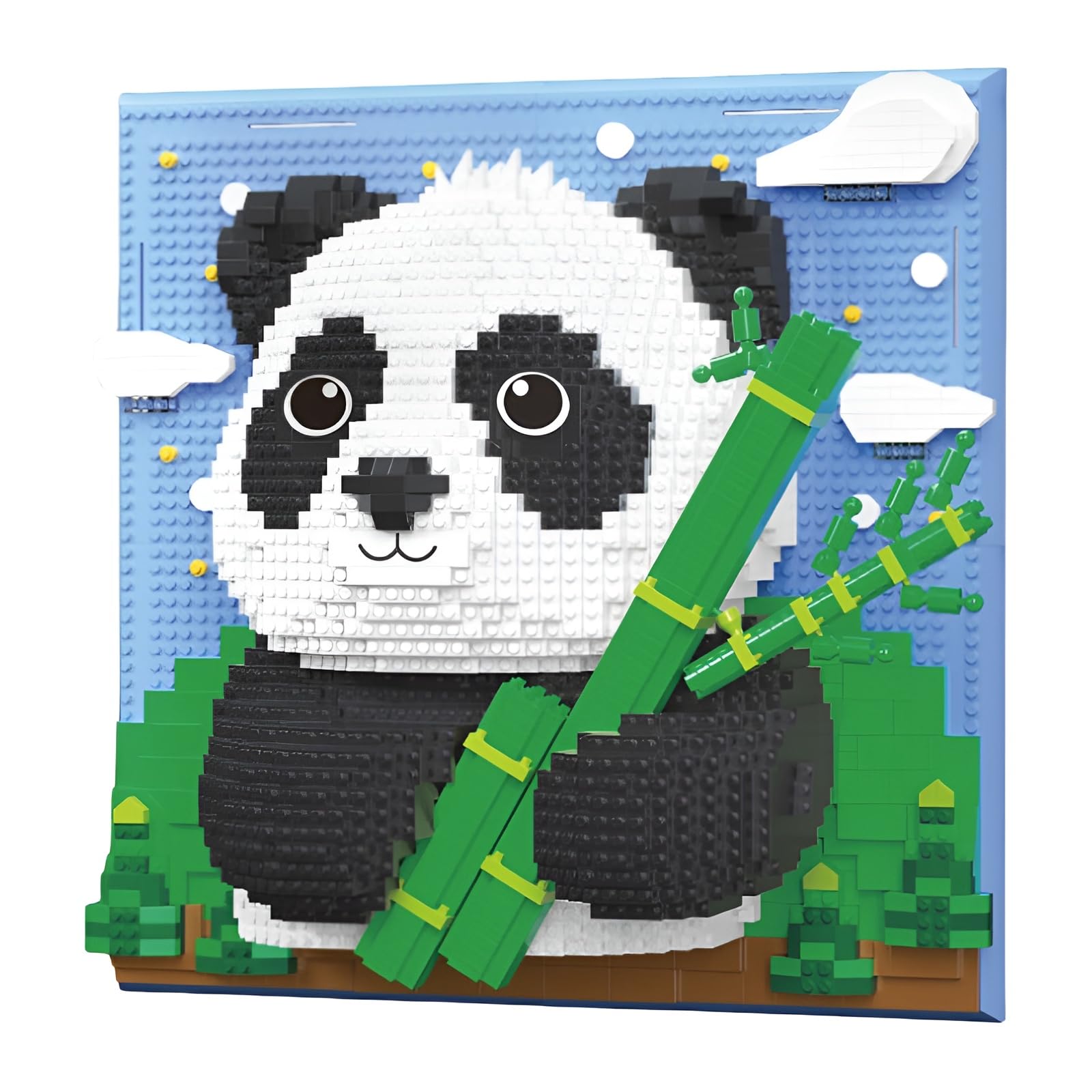 Fuleying Panda Building Blocks Set, 3D Animals Wall Art Building Kit