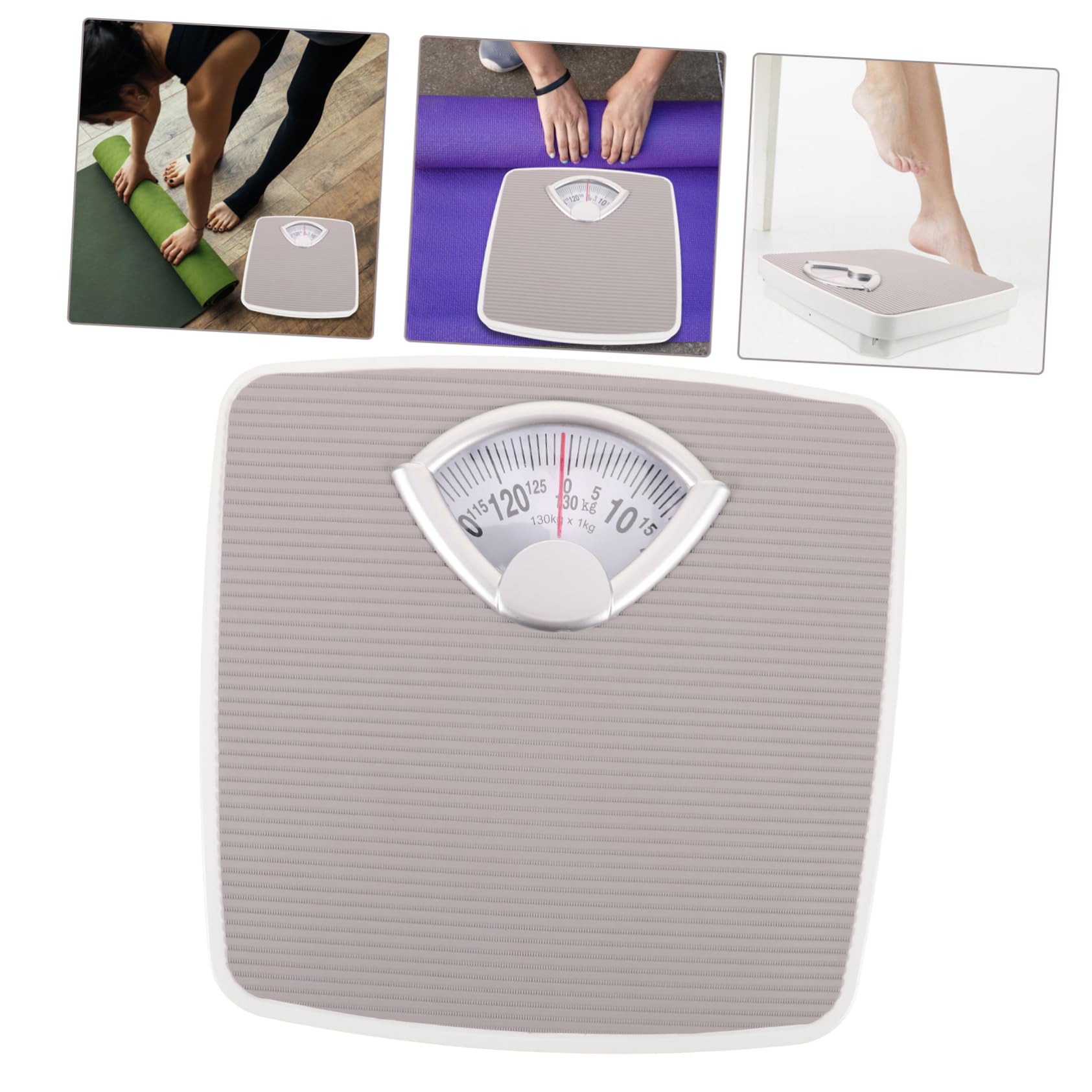 FOMIYES Balance Mécanique Capacité 130kg Légère en Fer Design Décoratif Adorable Mesure Précise Poids Corporel pour Usage Domestique