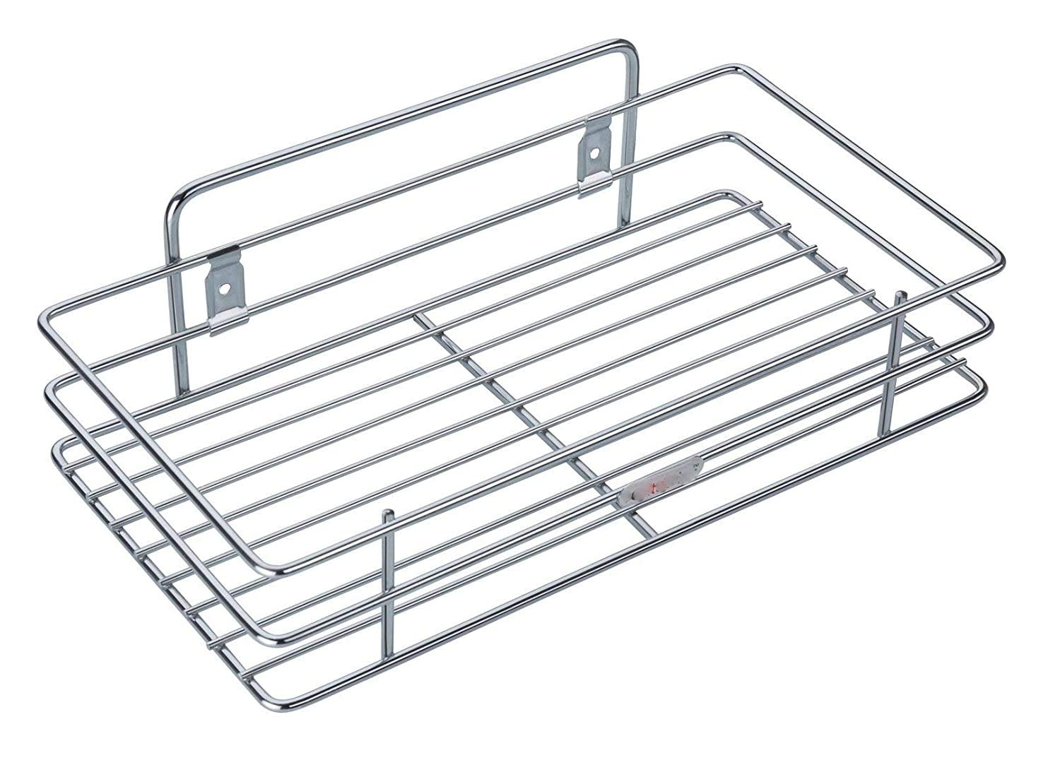 SHOP N BUY Multipurpose Stainless Steel Single Wall Mounted Kitchen Bathroom Storage Shelf Rack