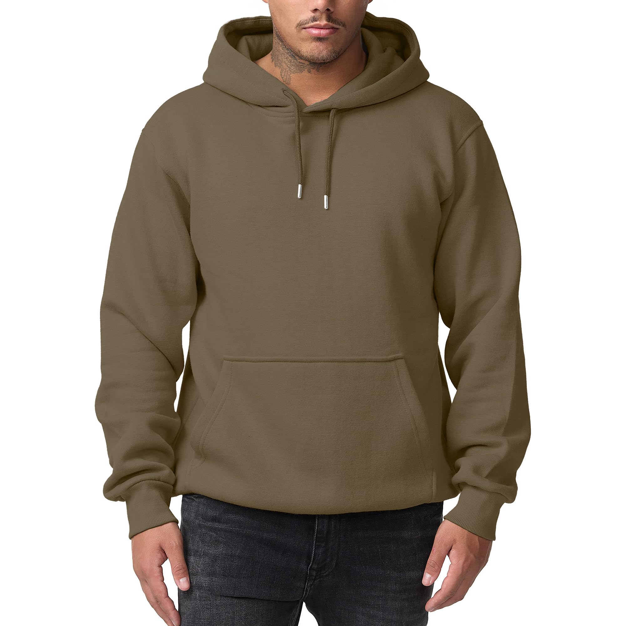 Smith & Solo Herren Kapuzenpullover – Kapuzenjacke reißverschluss, Sweatshirt Pullover Langarm – Slim – Fit – Training – Hoodie – Pulli – Hochwertige Baumwollmischung Männer