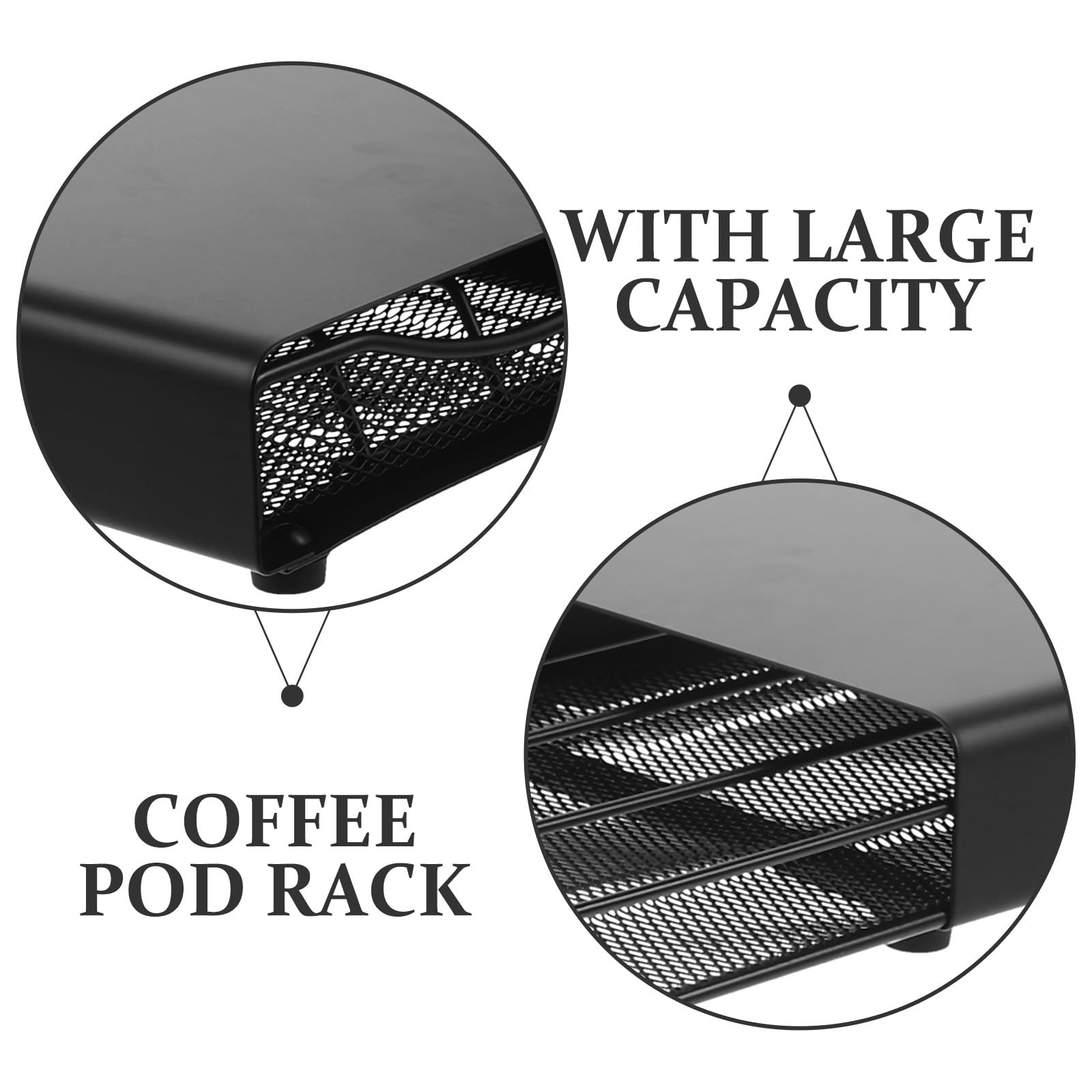 ULTECHNOVO Portacialde Nero Organizer Capsule Compatibile con Diverse Marche e Facile da per Cucina e