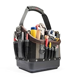 Veto Pro Pac Tech OT-MC Open Top Tool Bag 28 pockets Waterproof Base Ergonomic Grip Shoulder Strap Easy