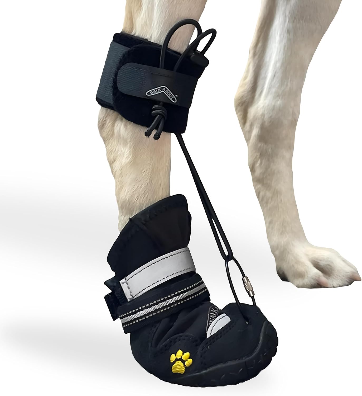 WALKABOUT™ MuckUP All-Terrain ToesUP No Knuckling Drop Foot Boot Brace for Dogs Dragging Paws - Corrective Outdoor Pet Shoes for Safe Adjustable Toe Lift Support (Size 5, 1 Count)