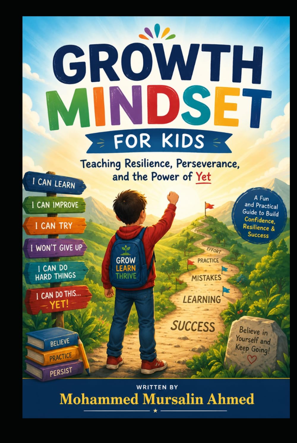 Growth Mindset for Kids: Teaching Resilience, Perseverance, and the Power of Yet. Ages 8-13