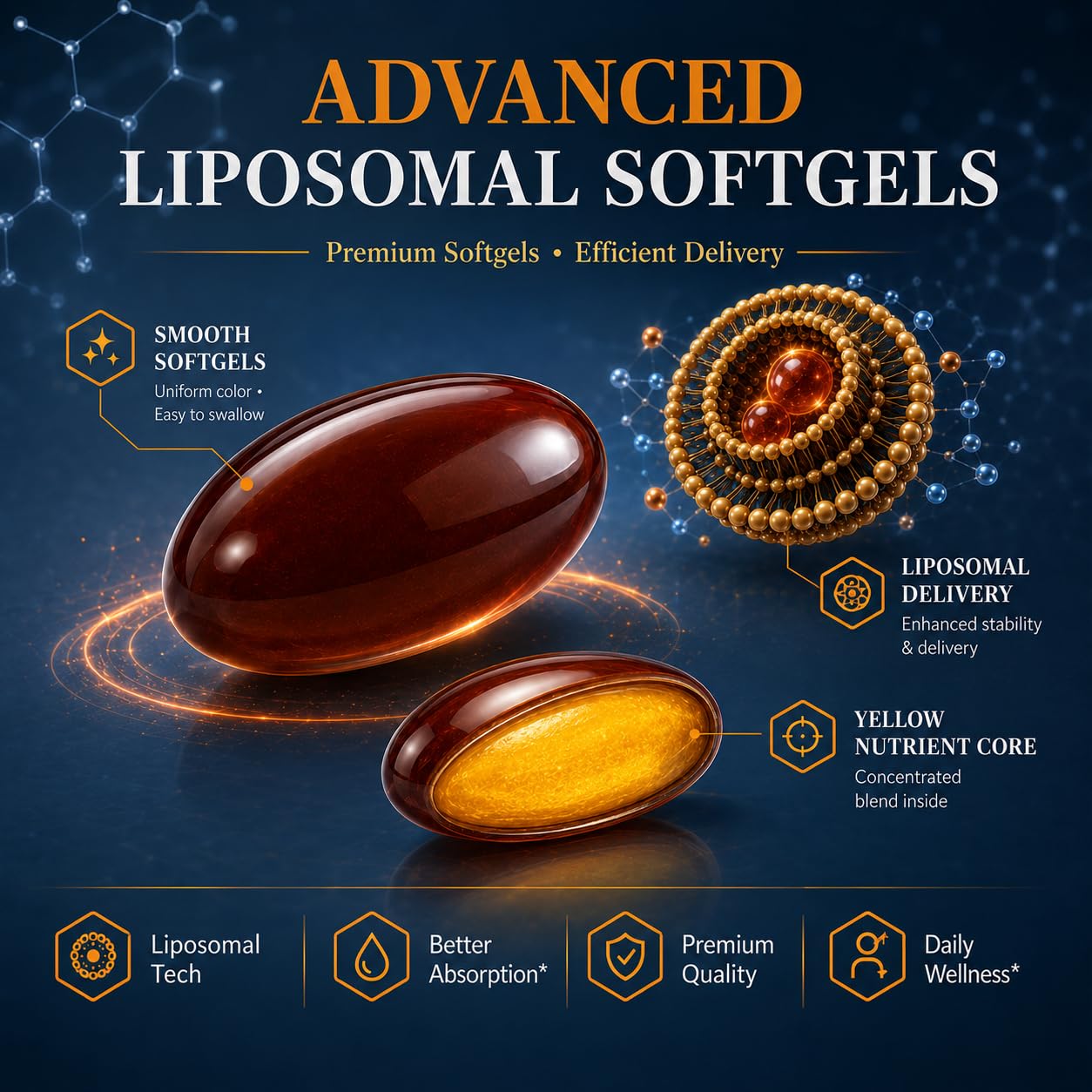 Urolithin A Supplement 1000mg, 8-in-1 Formula with Liposomal NAD+, Ubiquinol CoQ10, PQQ and TMG, Mitochondrial Support, Cellular Energy & Longevity Support, 90 Softgels — Amazon image 2