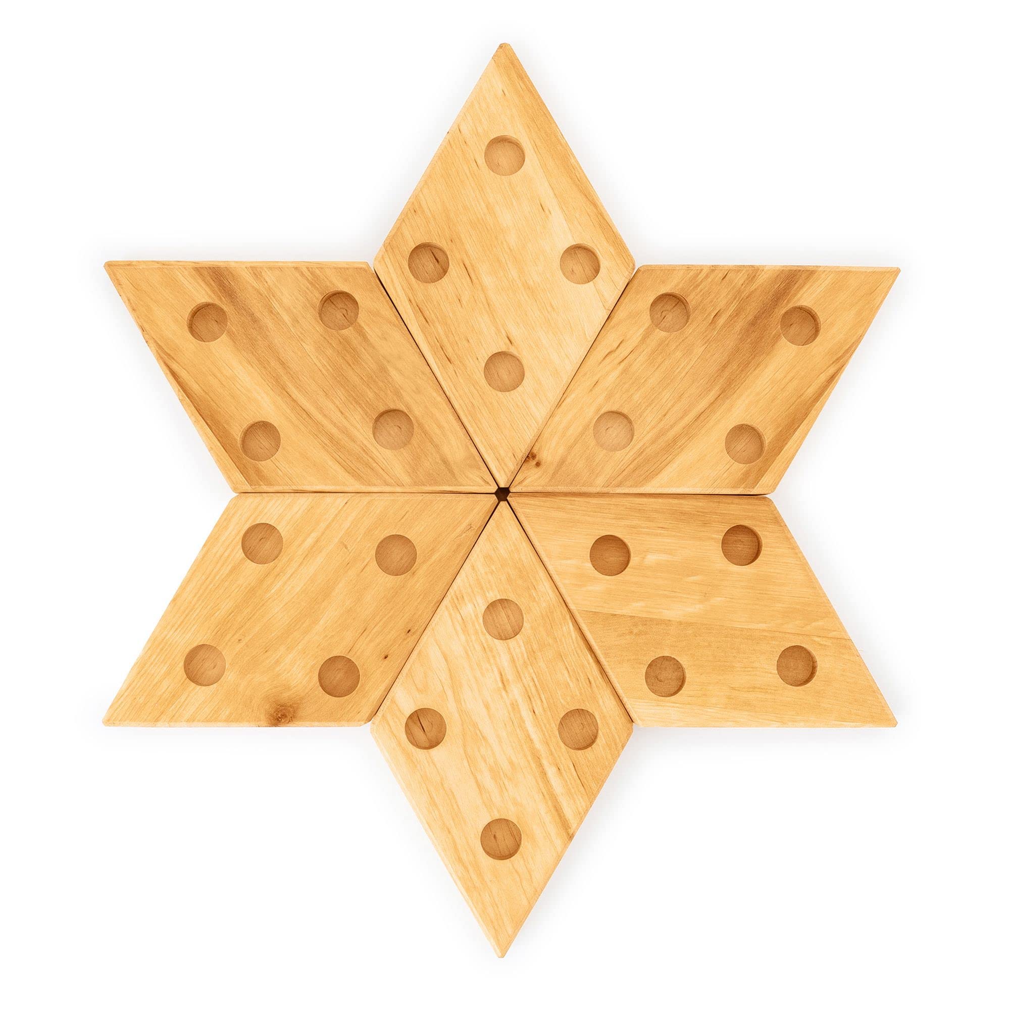 BioKinder Holzstern, Adventsstern, Holzspielzeug, Tischdeko aus Bio-Massivholz