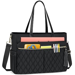 RAINSMORE Laptop Bag for Women 15 6Inch Teacher Tote Bag Work Bags for Women Nurse Bag Professional Laptop