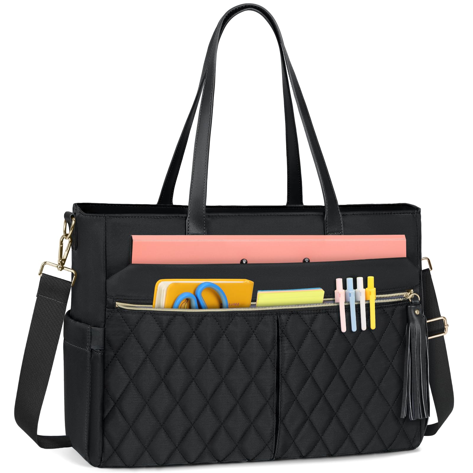 RAINSMORE Laptop Bag for Women 15 6Inch Teacher Tote Bag Work Bags for Women Nurse Bag Professional Laptop