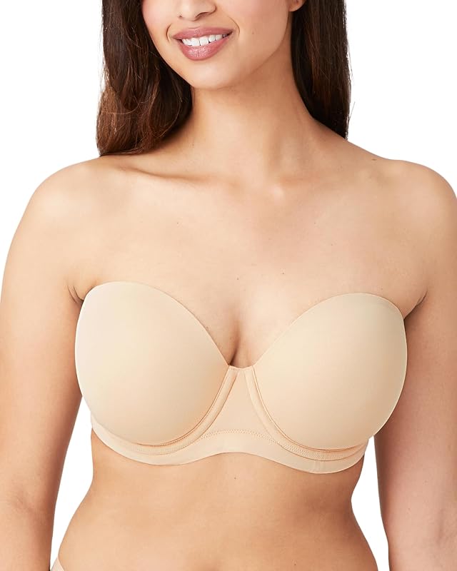 Wacoal 854119 Red Carpet - corpiño sin tirantes con aros y cobertura completa, ligeramente acolchado, para mujer