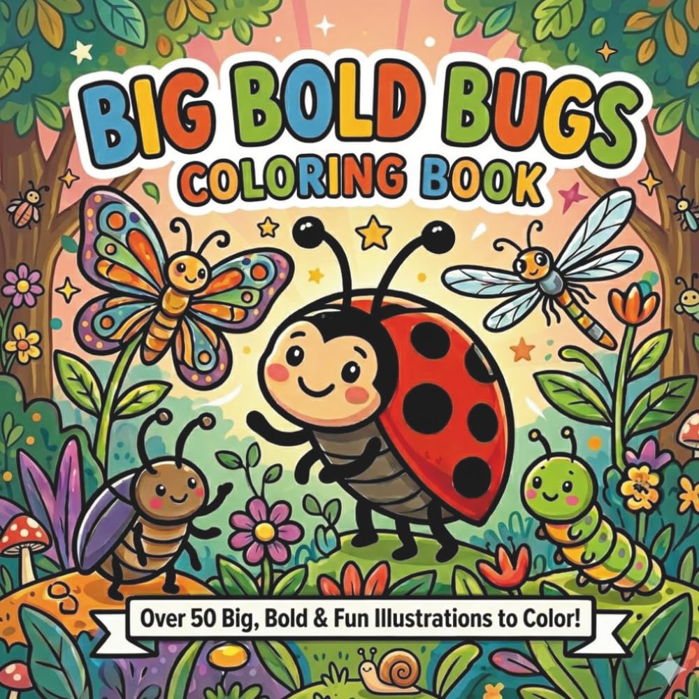 BIG BOLD BUGS COLORING BOOK