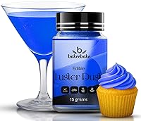 Vista 14 de Bakeebake Violet Luster Dust - Purpurina comestible para bebidas y postres, polvo violeta comestible sin gluten para decoración de pasteles