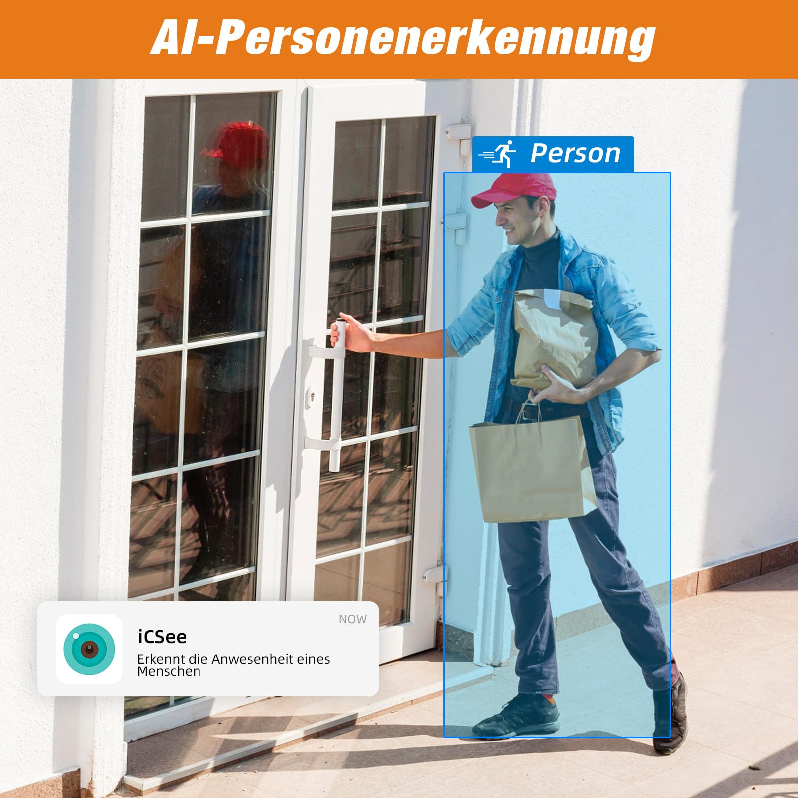 4-Kanal CCTV Überwachungs-DVR mit 500 GB HDD, 4 Ch 5MP H.265+ DVR Video-Recorder für Analog XVI AHD TVI IP-Kameras, DVR für Sicherheitskamera-Überwachungssystem für zu Hause, Mobile APP & PC(P-System)