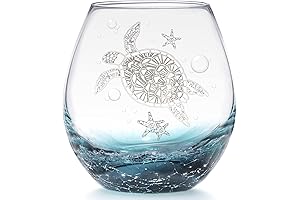 Vera Bradley Turtle Dream Stemless Wine Glass