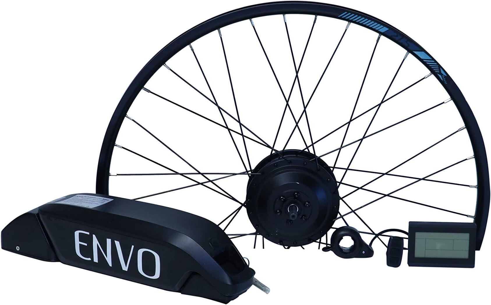 Street Legal Fat Ebike KIT 500/800W Electric Bicycle E Bike Complete Conversion Kit Front Hub Motor, Battery Li-Ion 25MPH LCD 26x4in Snow or Beach tire Rim (Bike or tire not Included)