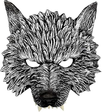 Alodidae Wolf Mask, Animal Head Masks for Adult, Scary Werewolf Mask for Festival Cosplay Halloween Costume
