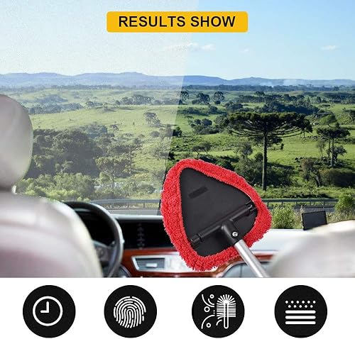 Miniatura 6 de Bonetes de herramientas de limpieza para parabrisas de automóvil, paquete de 6, almohadillas de repuesto de paños de limpieza de parabrisas de 5