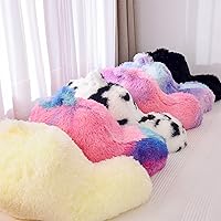 Vista 8 de A Nice Night - Almohada de lectura con forma de cuña de cama, gran respaldo de felpa sintética para adultos y niños, con reposabrazos, soporte