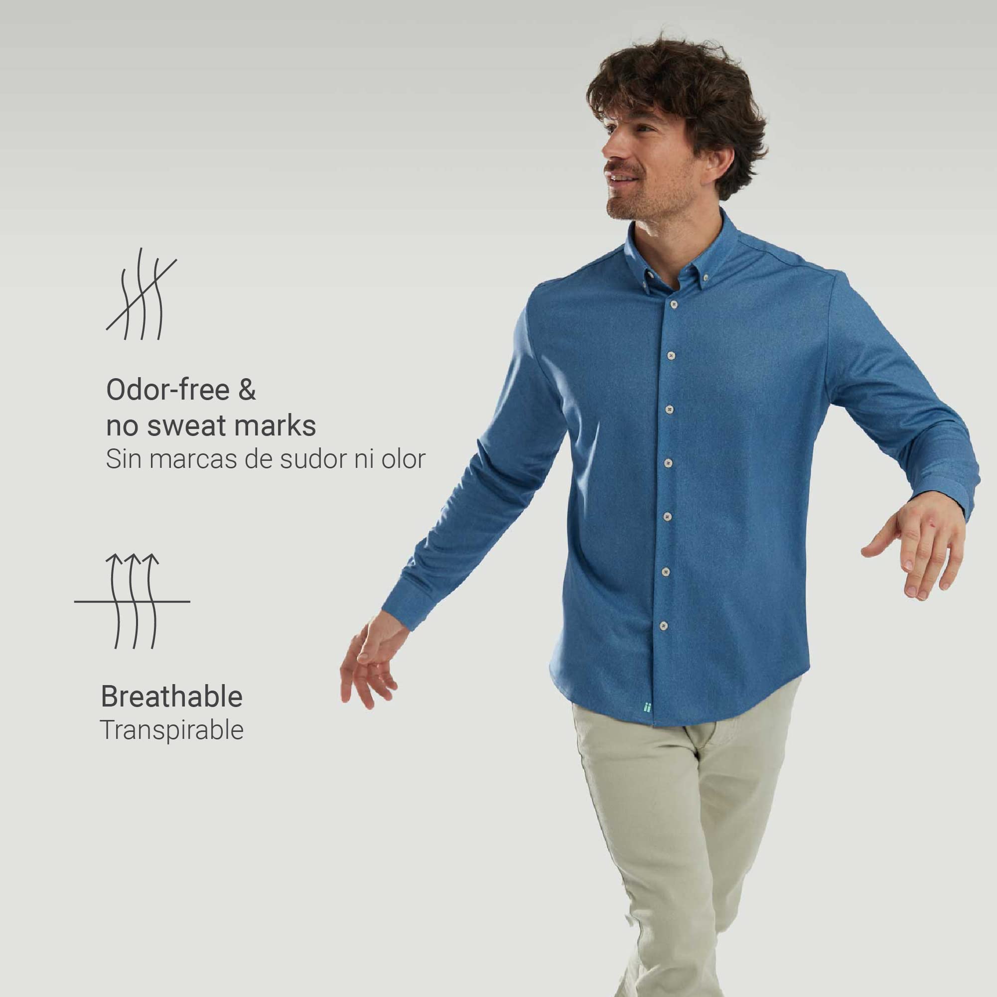 Camisa Denim Azul reciclada (M)