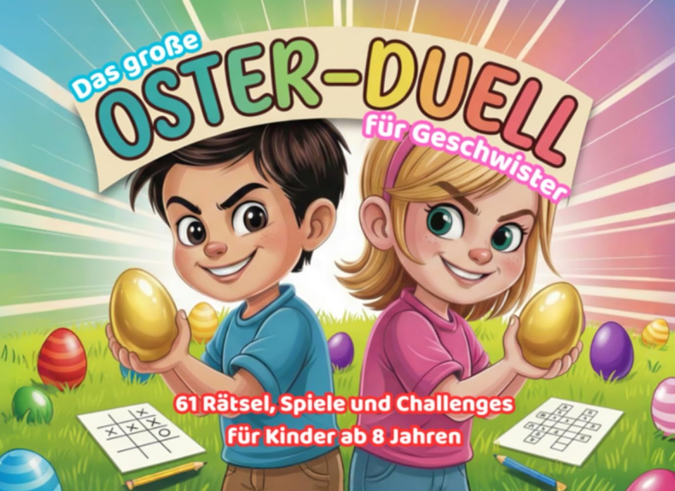 Das große OSTER-DUELL für Geschwister: 61 Rätsel, Spiele und Challenges für Kinder ab 8 Jahren