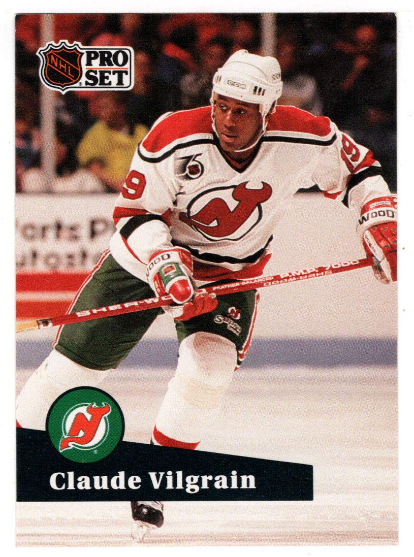 Claude Vilgrain - New Jersey Devils (Hockey Card) 1991-92 Pro Set