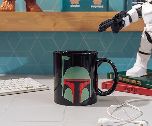 Miniatura 29 de Silver Buffalo Star Wars Episodio 4 - Taza de cerámica con cuadrícula de personajes, 14 onzas