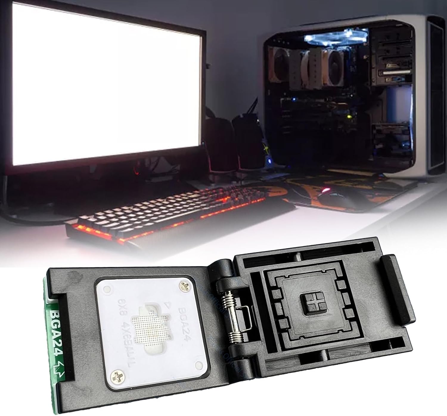 2 in 1 BGA24 to DIP8 Compatibility Adapter Stable Longlasting Performances