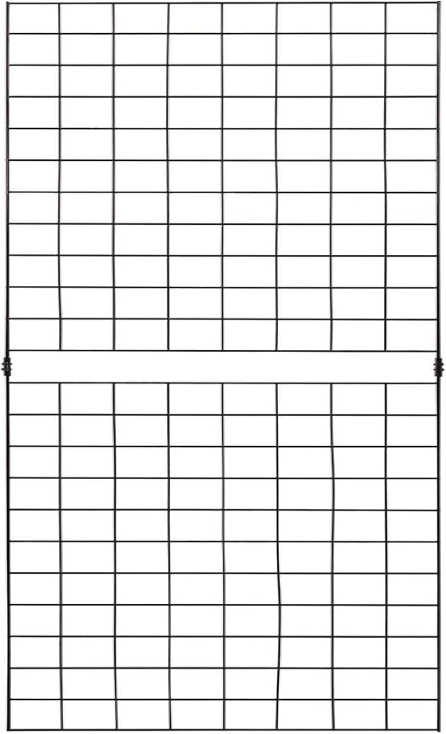 Econoco Portable 2’ X 6’ Black Grid Panels - Pack of 3 - PGP26B