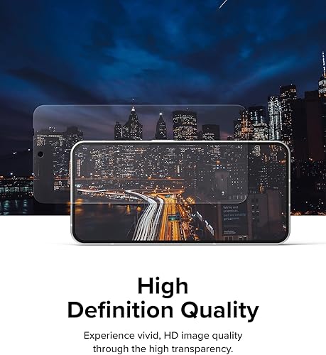 Miniatura 4 de Ringke Protector de pantalla de vidrio [súper fácil de instalar] compatible con Nothing Phone 2, compatible con fundas, inastillable, dureza 9H de