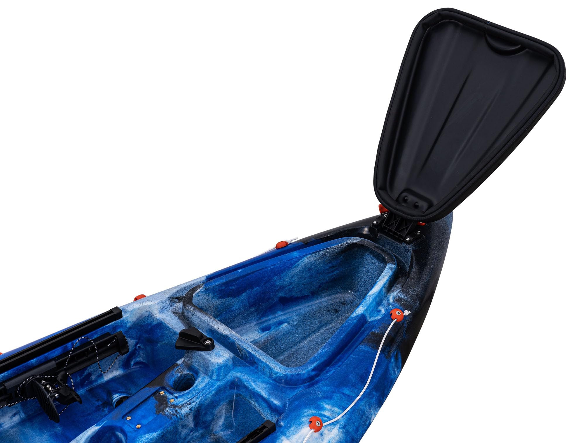 Galaxy Cruz Ultra 292 cm Angelkajak – Stabiler Sit-on-Top Kajak mit Hochsitz, Steuerungssystem und Paddel – 1 Person, Midnight Storm