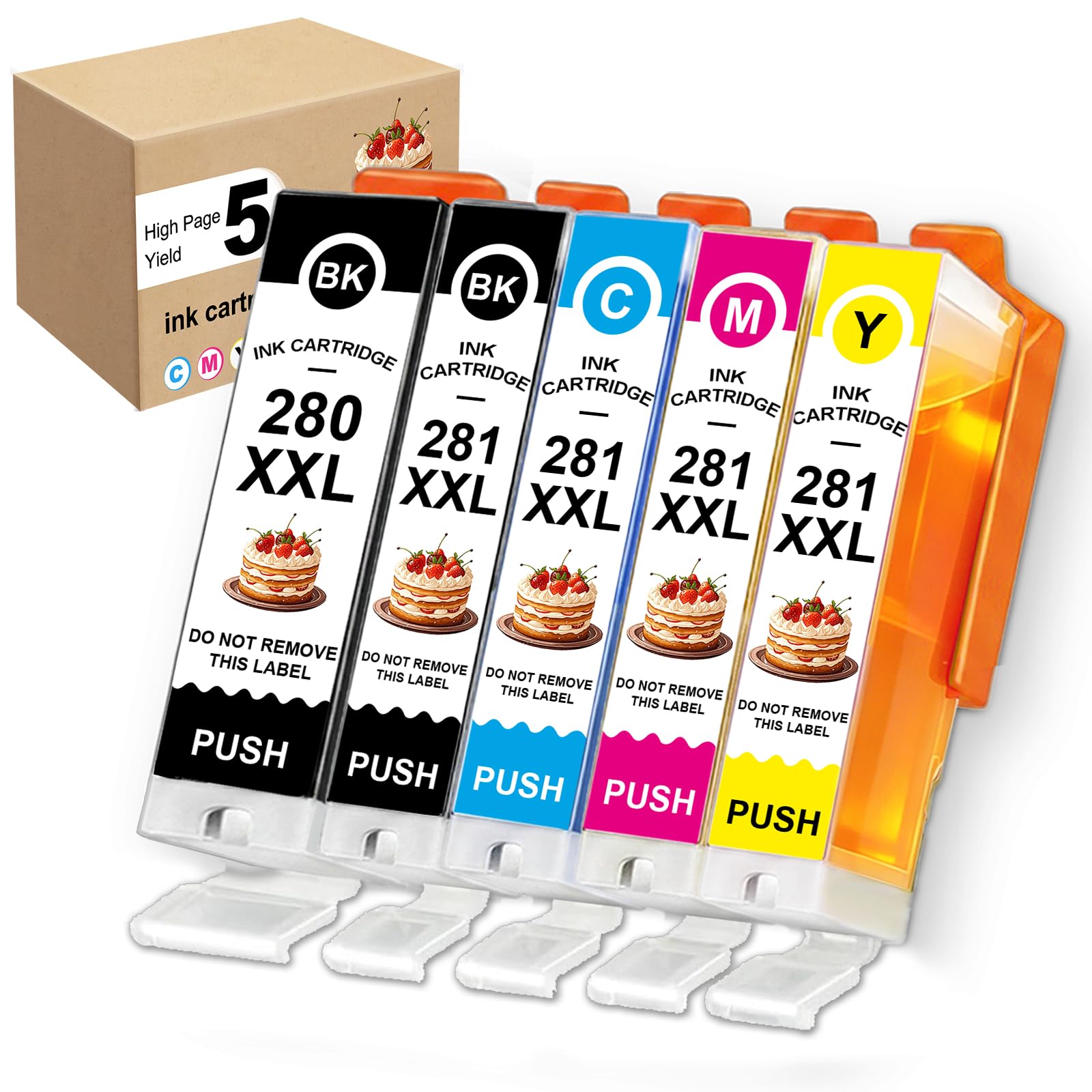 Refillable 280XL 281XL Ink Cartridge Compatible for PIXMA TS702a Ink