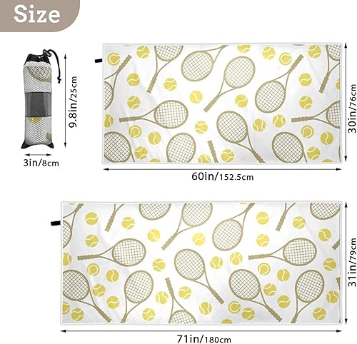 Miniatura 4 de Toalla de playa deportiva de microfibra de secado rápido, toalla de viaje a prueba de arena, para mujeres, niños, niñas, niños, adultos, toalla de