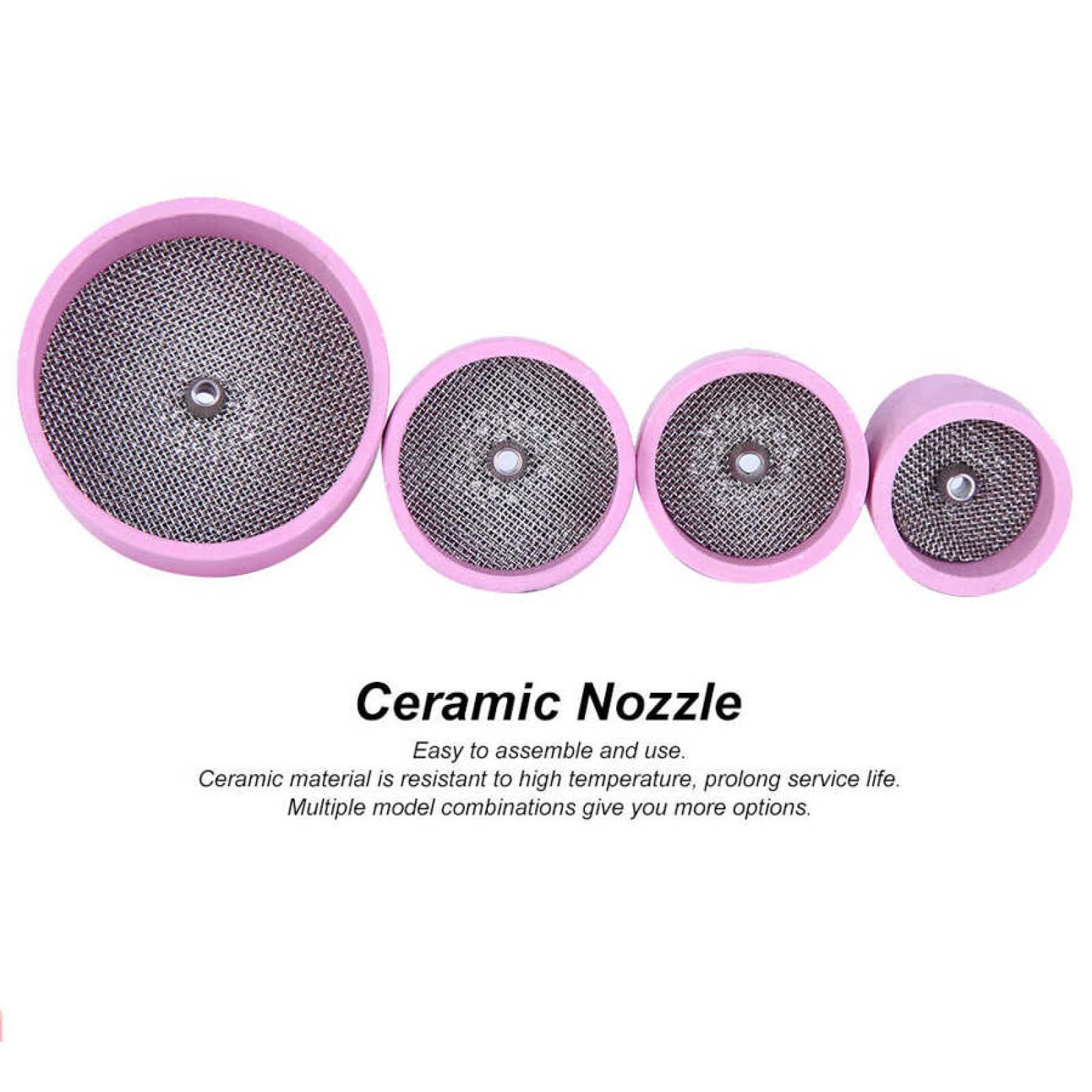 Ugello per sabbiatura in ceramica Set di tazze per ugelli in ceramica per sabbiatura di allumina Attrezzatura per saldatura Accessori per ugelli per saldatura