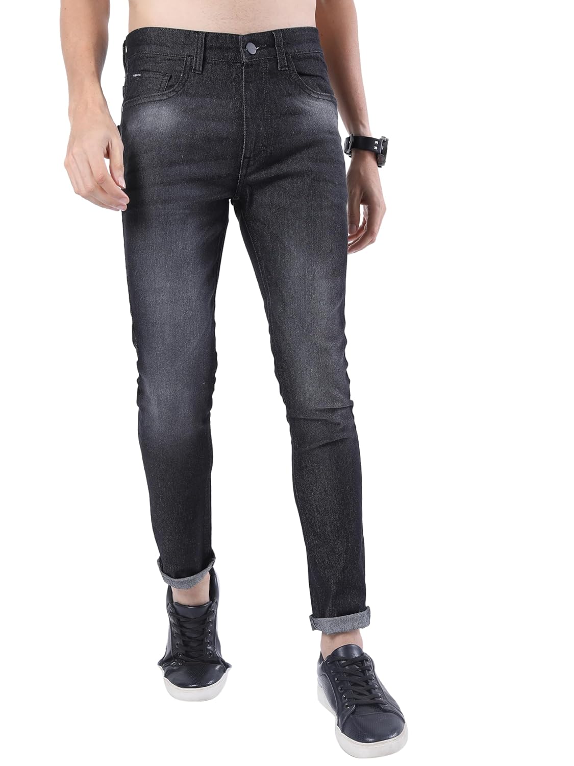 KETCH Men Skinny Fit Mid-Rise Jeans (Stretchable)