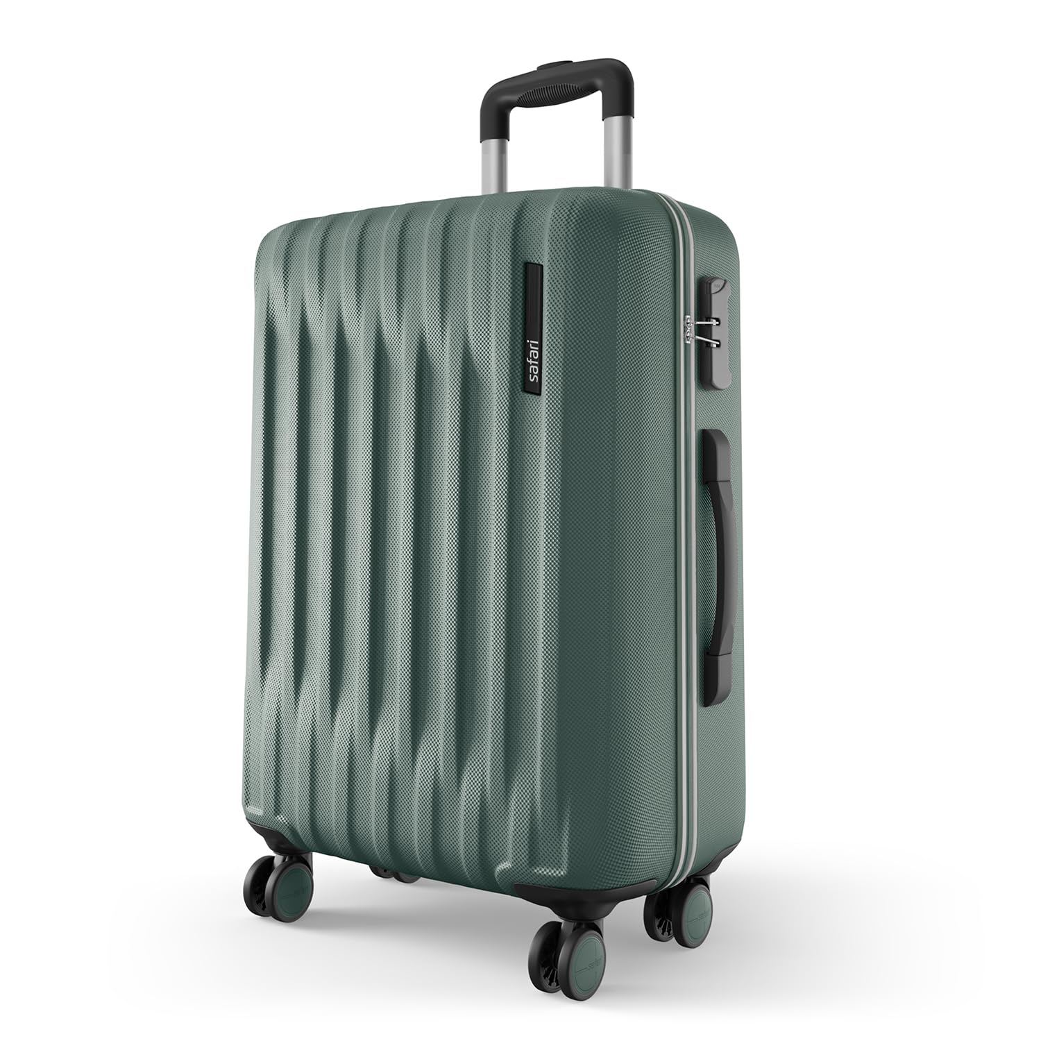 Ray Neo 8 Wheels 77cm Large Size Check-in Trolley Bag, Hard Case Polycarbonate 360 Degree Wheeling Luggage for Men & Women, Travel Bag, Suitcase for Travel, Trolley Bags for Travel, Sage Green