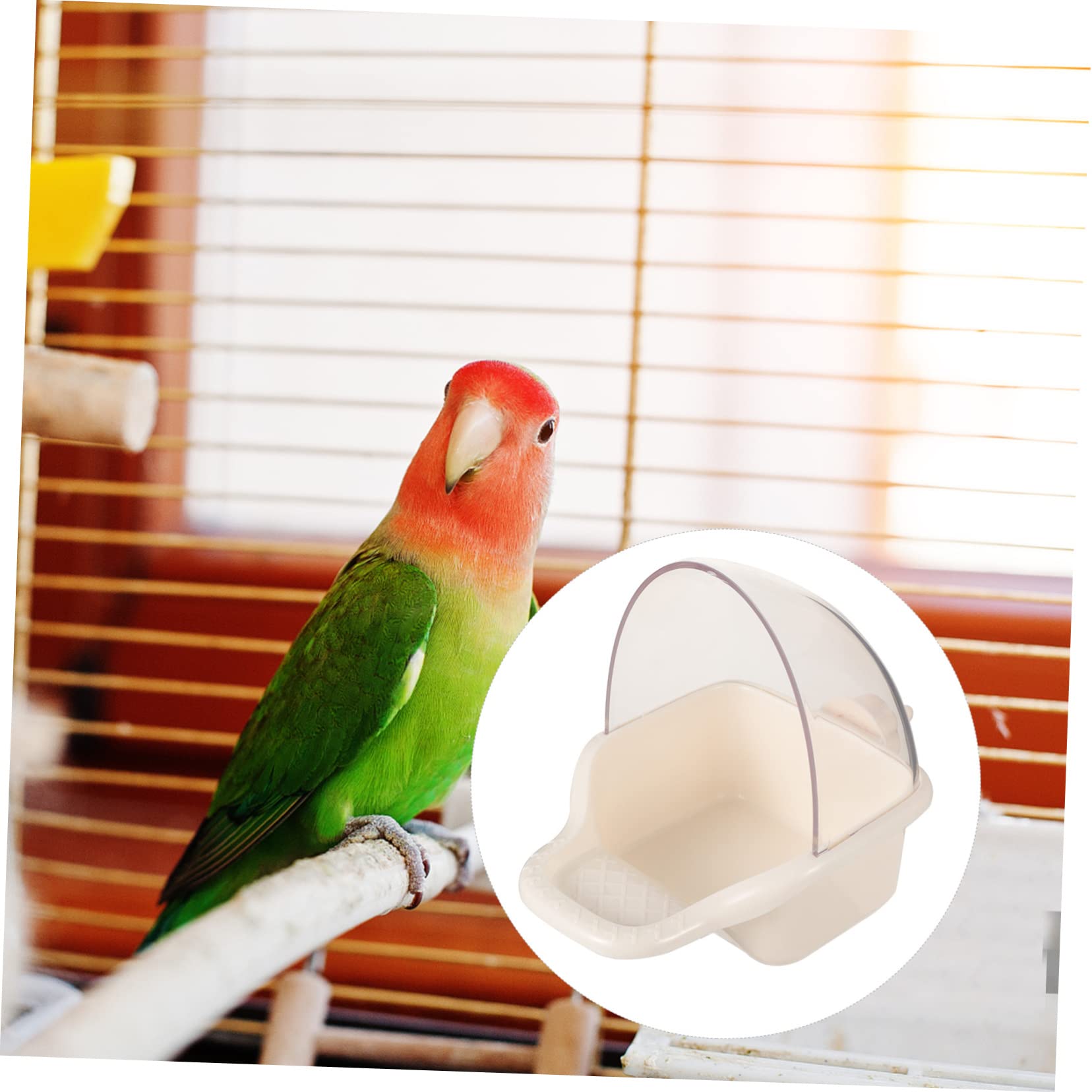Happyyami 5pièces Distributeur Automatique De Nourriture pour Oiseaux Nourrisseur Réutilisable pour Perroquets Et Petits Oiseaux Accessoire Pratique Coloris