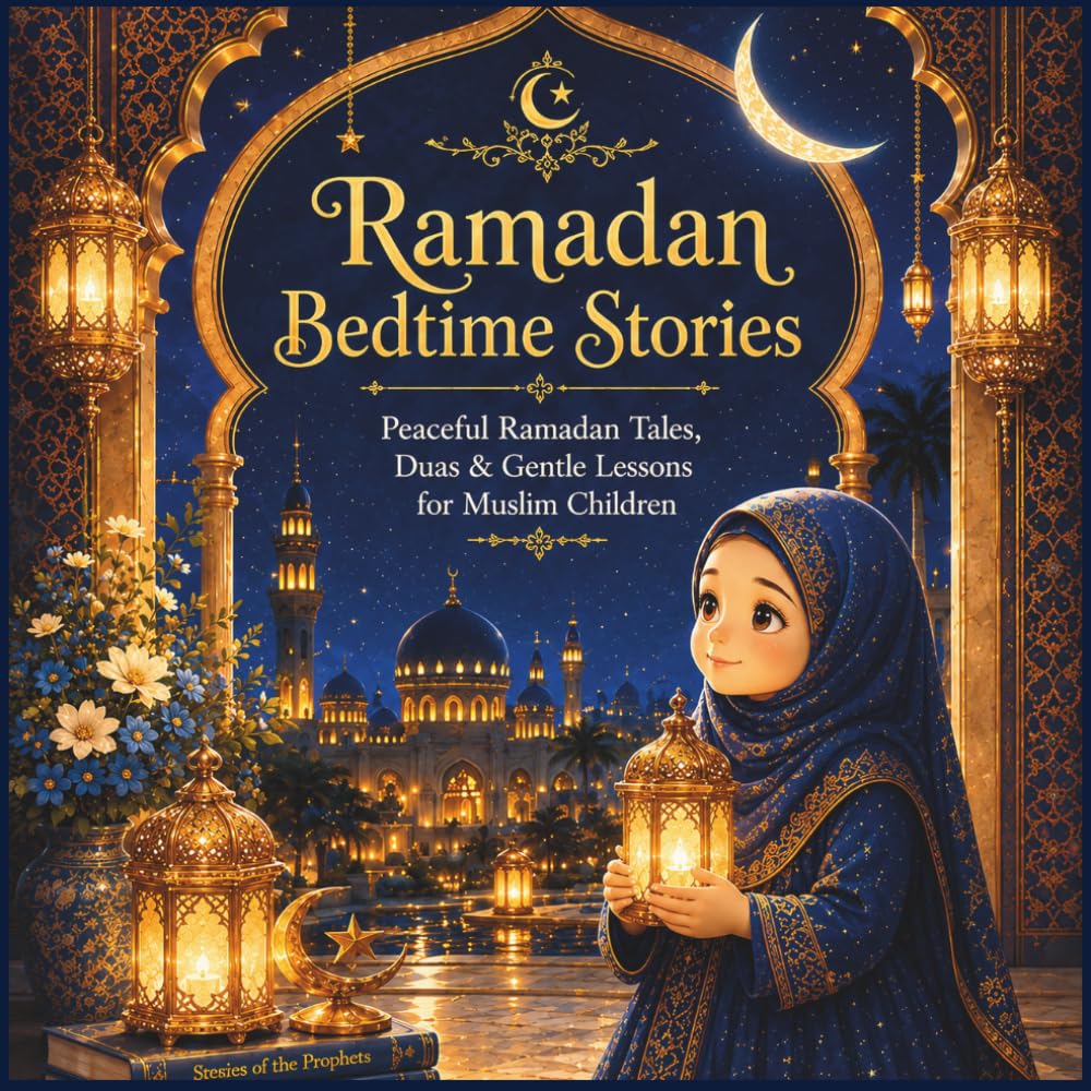 Ramadan Bedtime Stories: 12 Heartwarming Ramadan Tales, Duas & Gentle Islamic Lessons for Muslim Children Ages 4–8