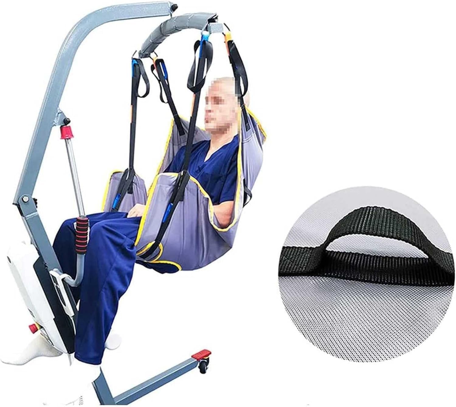 Arnés Elevación Paciente Cuerpo Completo, Arnés for Inodoro con piernas divididas, arnés de Ducha, arnés de Cuerpo Completo for Transferencia de la Cama a la Silla de Ruedas, Tumbona