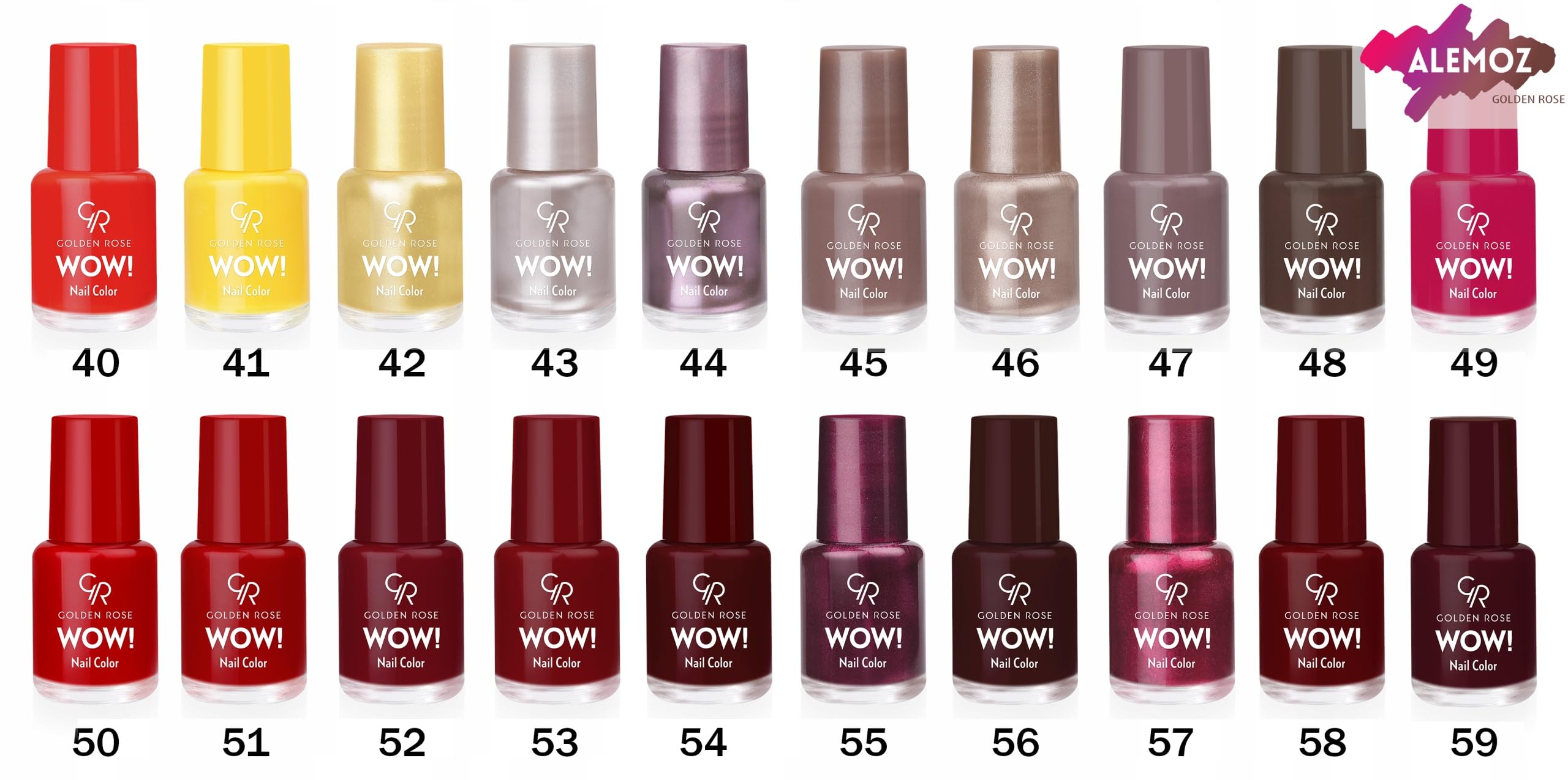 Golden Rose Wow Nail Color No: 03 - Parlak Bitişli Mini Oje 6 ml